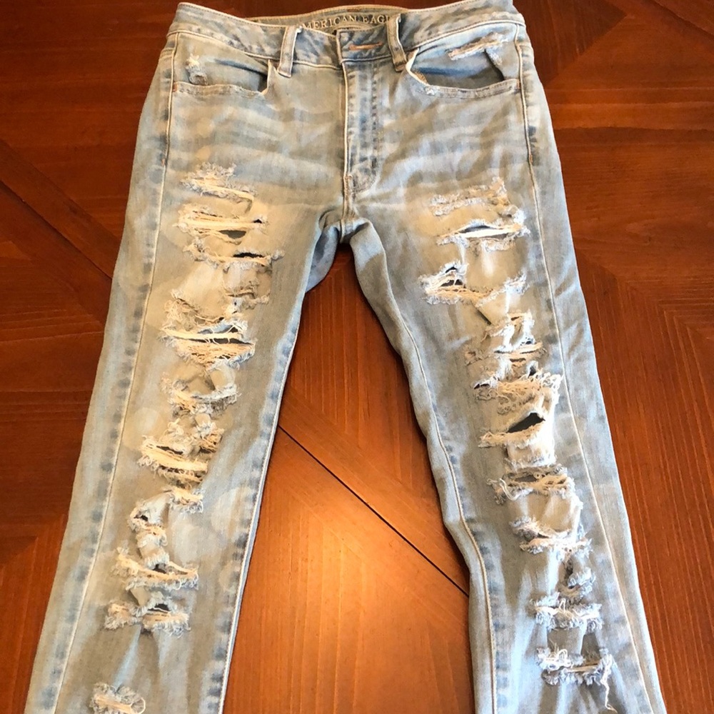 Hi-Rise Ripped Jeggings - Picture 2 of 4